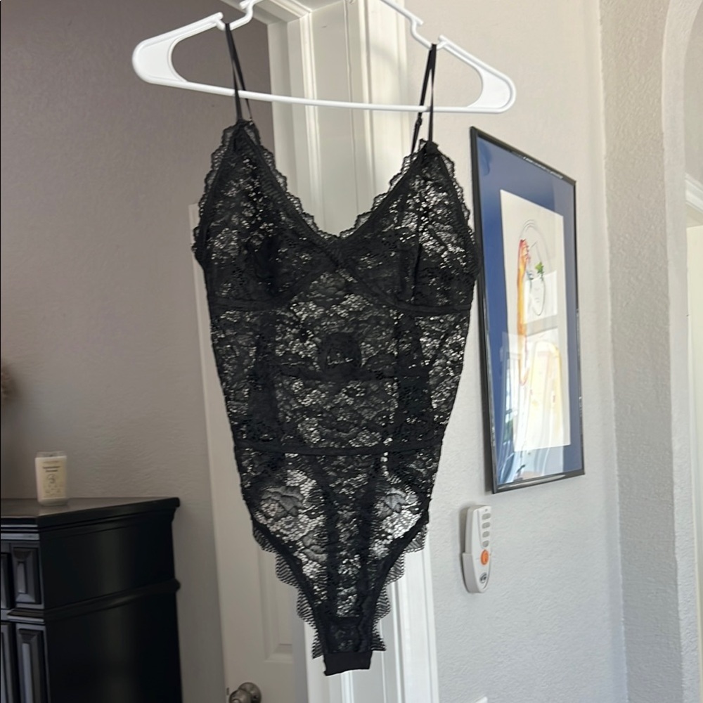Black Lace Bodysuit NWT